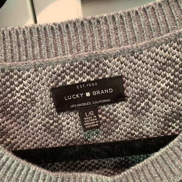 Soft Lucky Brand leopard print sweater L - Picture 3 of 3